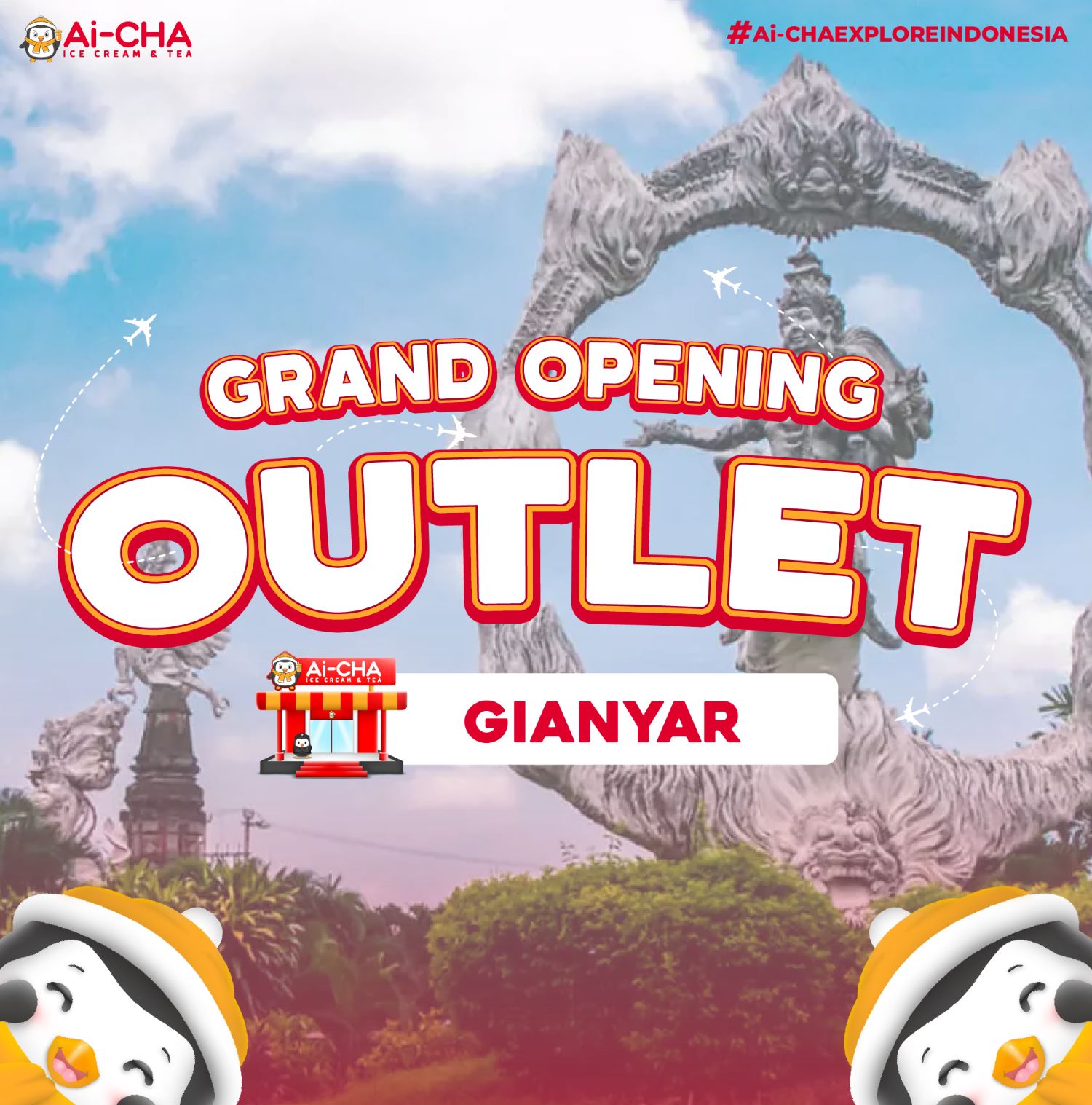 Grand Opening Outlet Ai-CHA Kedewatan, Gianyar