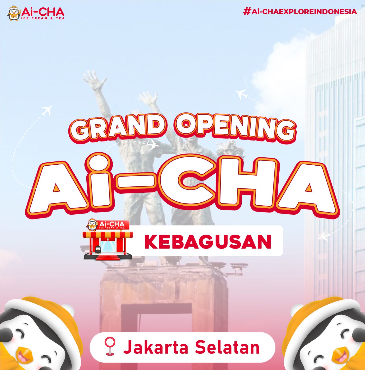 Grand Opening Outlet Ai-CHA Kebagusan di Jakarta Selatan