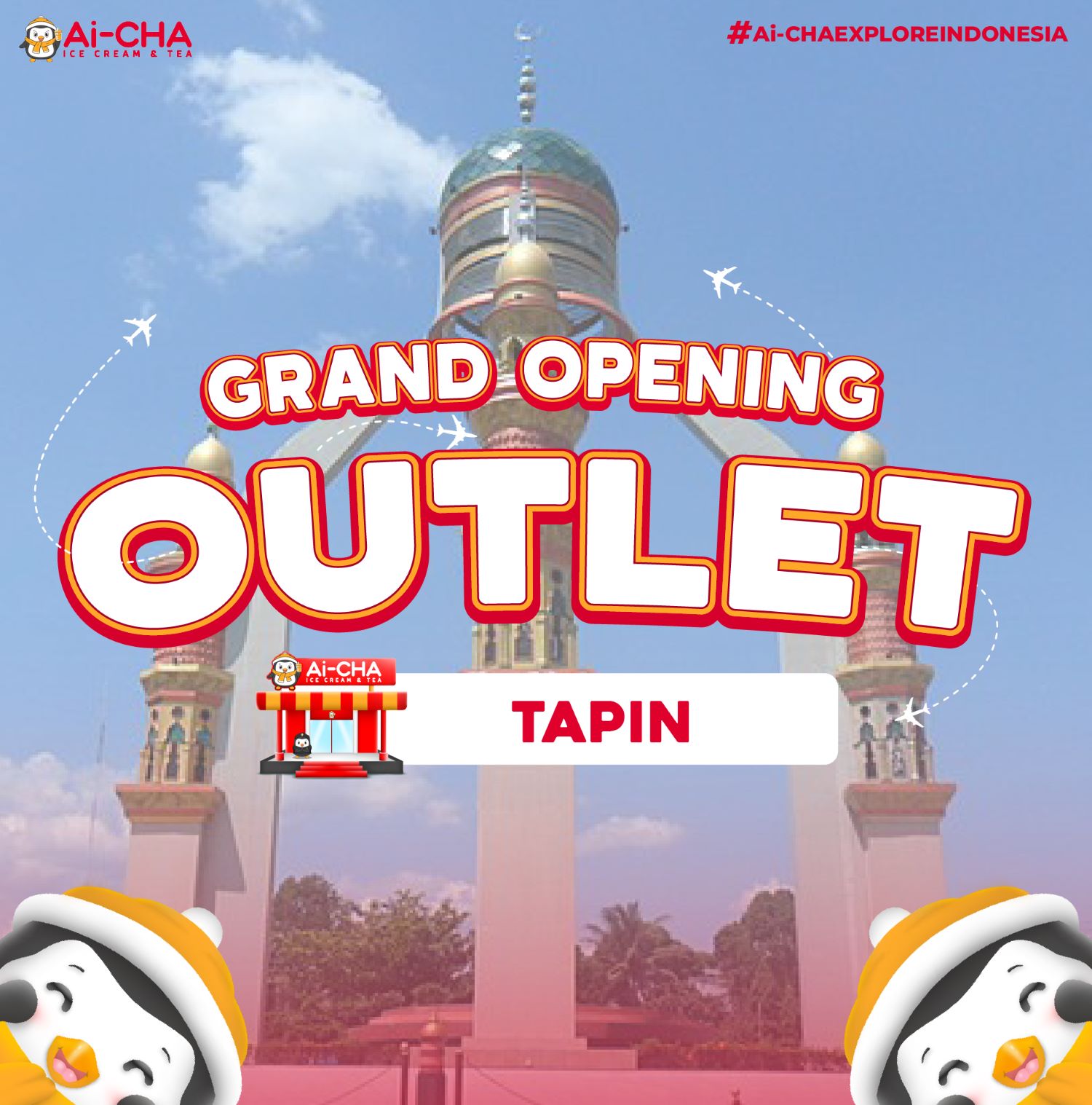 Grand Opening Outlet Ai-CHA Rantau, Tapin