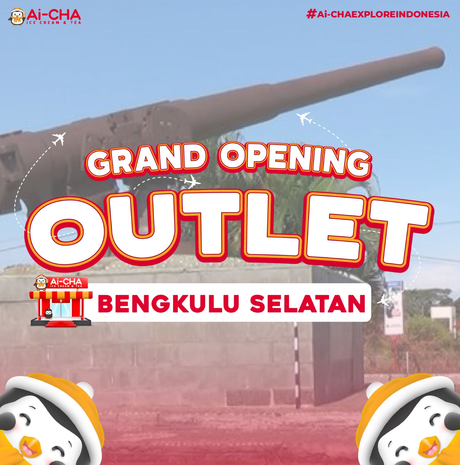 Grand Opening Outlet Ai-CHA Jend. Sudirman, Bengkulu Selatan