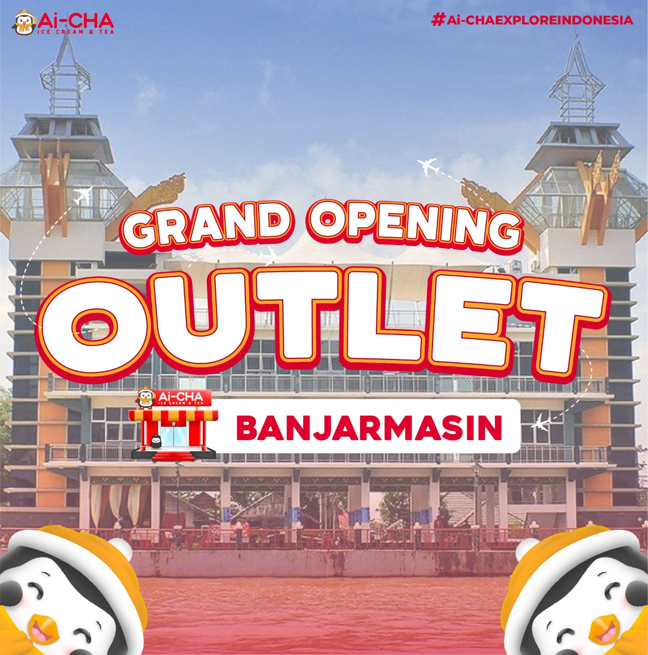 Grand Opening Outlet Ai-CHA Sungai Andai, Banjarmasin