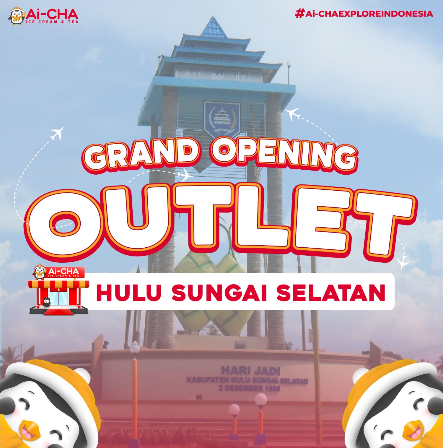 Grand Opening Outlet Ai-CHA Kandangan, Hulu Sungai Selatan