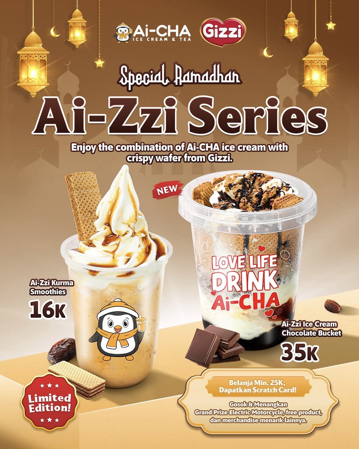 Menu Ramadan Ai-Zzi Series: Kolaborasi Spesial Ai-CHA x Gizzi yang Wajib Dicoba!